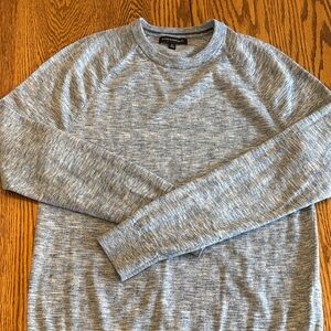 Banana Republic marbled blue lightweight  Crewneck Sweater